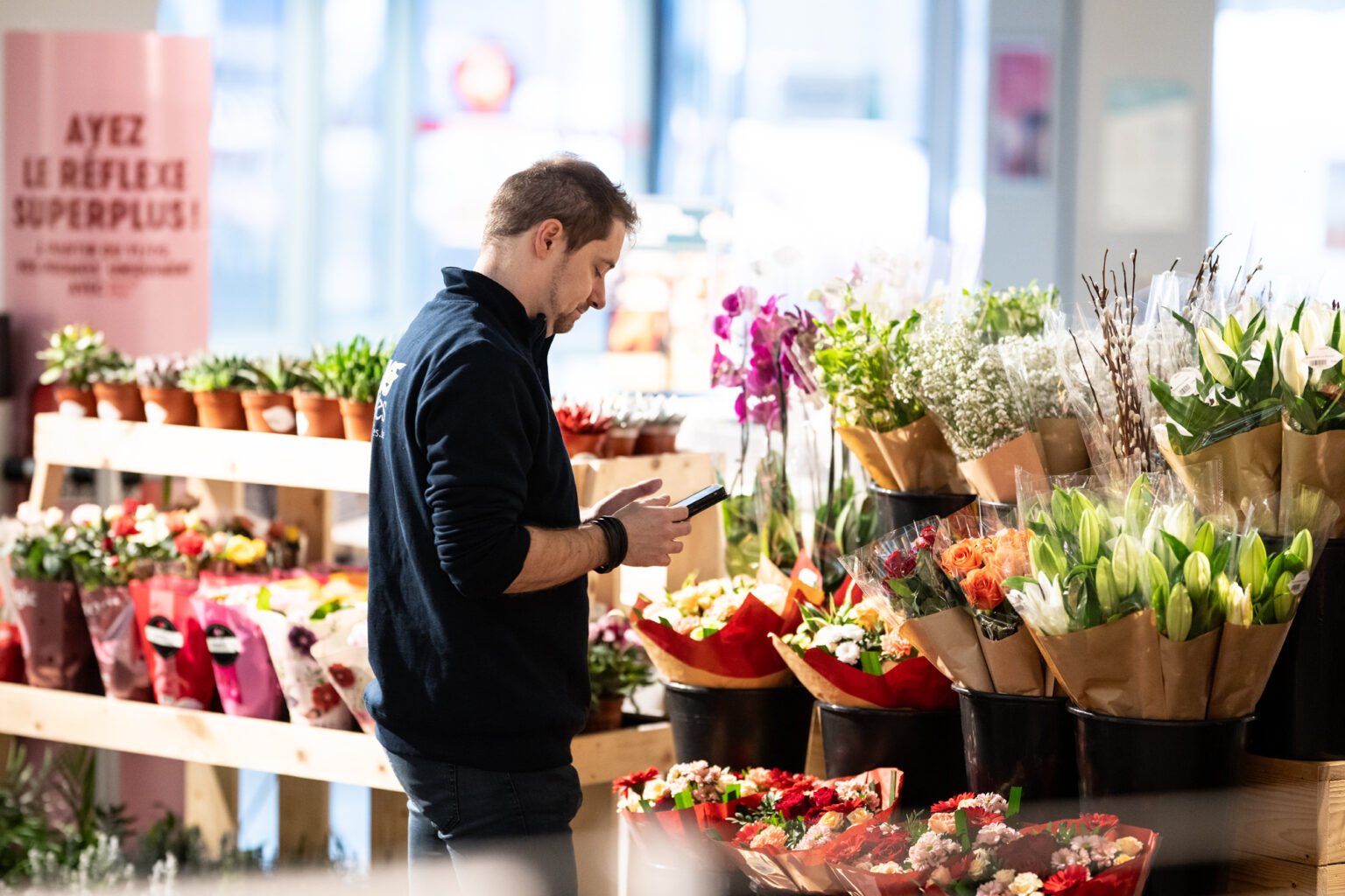 Organisation d'un rayon dynamique dans un magasin de grande distribution