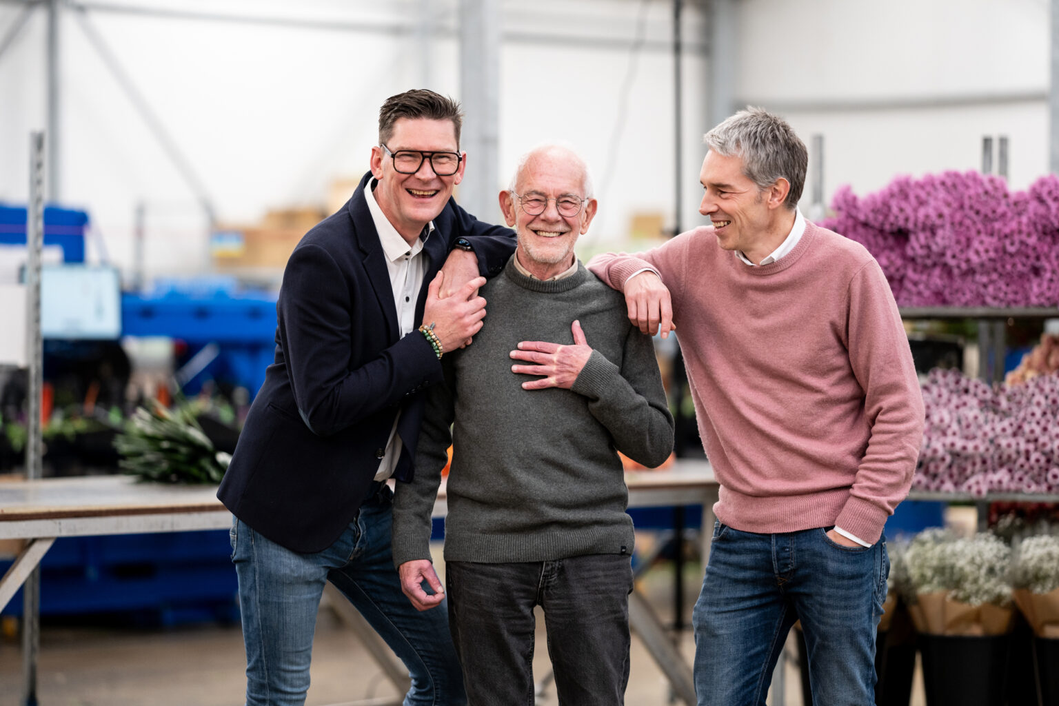 L'équipe direction d'Europlantes composée du fondateur et des 2 directeurs